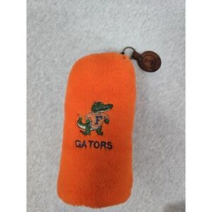 Vintage Flordia Gator Gold Club Cover 3 Wood In Leather Made In The USA